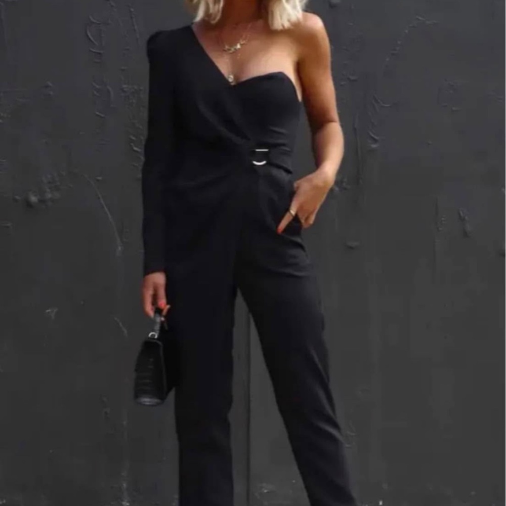 Black pants jumpsuit